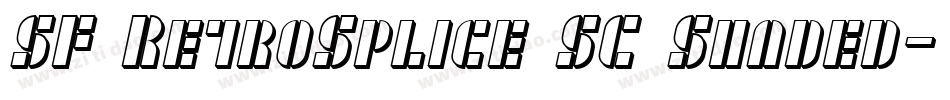 SF RetroSplice SC Shaded字体转换